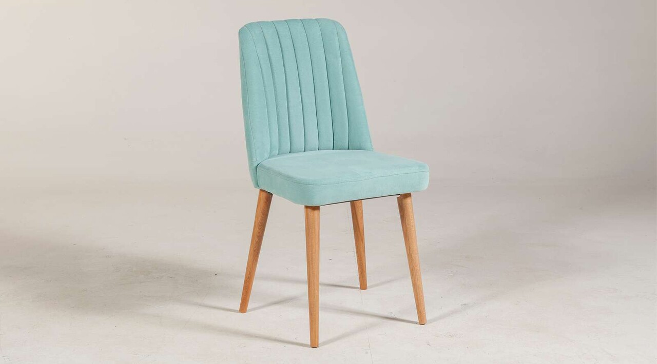 Scaun, Hanah Home, Vina, 47x89x46 cm, Pin Atlantic / Verde Fistic - imagine 6